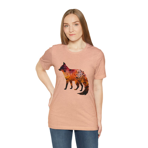 Autumn Fox Silhouette - Short Sleeve Tee